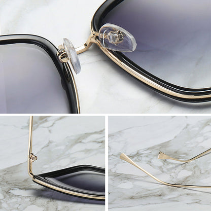 Big Cat Eye Sunglasses Women Black Mirror Sun Glasses FitiqueFit