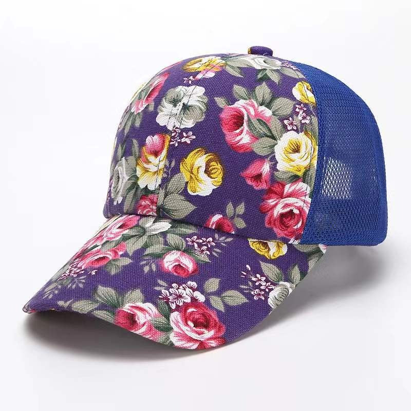 Floral Print Adjustable Baseball Cap Country in My Heart
