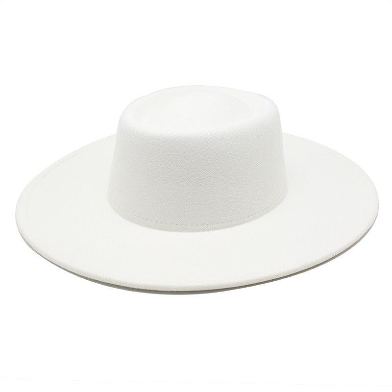 Ella Wide Brim Wool Jazz Hat – Stylish Felt Hat in 16 Colors Country in My Heart