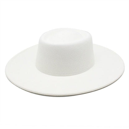 Ella Wide Brim Wool Jazz Hat – Stylish Felt Hat in 16 Colors Country in My Heart