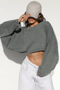 Active Comfort Long Sleeved Sweatshirt Crop Top Country in My Heart