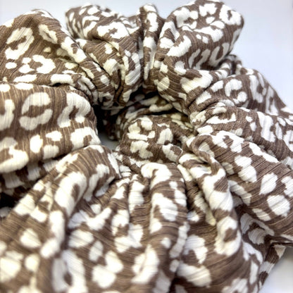 Hazel Cheetah Ribbed Scrunchie Enchanted Scrunch