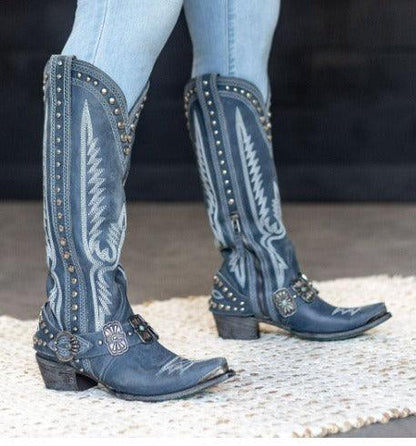 Women’s Custom Embellished Cowgirl Boots Country in My Heart