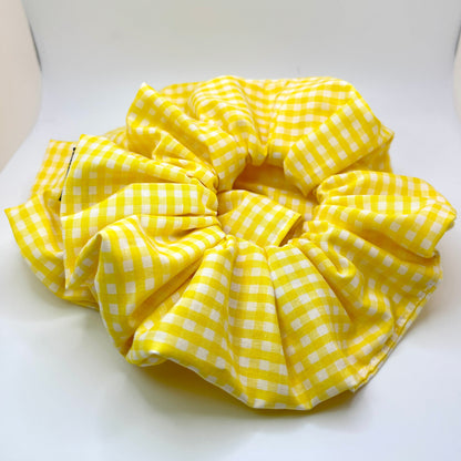 Yellow Gingham Spring Scrunchie Enchanted Scrunch