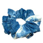 Dark Blue Tie Dye Ribbed Scrunchie Enchanted Scrunch