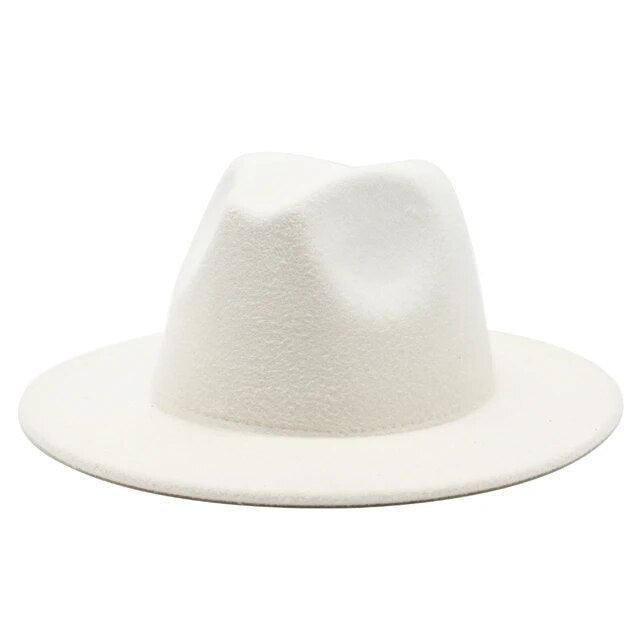 Modern Classic Felt Fedora – Stylish Wide Brim Wool Hat for Men and Women Country in My Heart