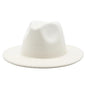 Modern Classic Felt Fedora – Stylish Wide Brim Wool Hat for Men and Women Country in My Heart