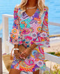 Classic V-Neck Beach Dress Country in My Heart