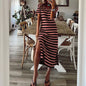 Spring European Style Loose Floral Dress