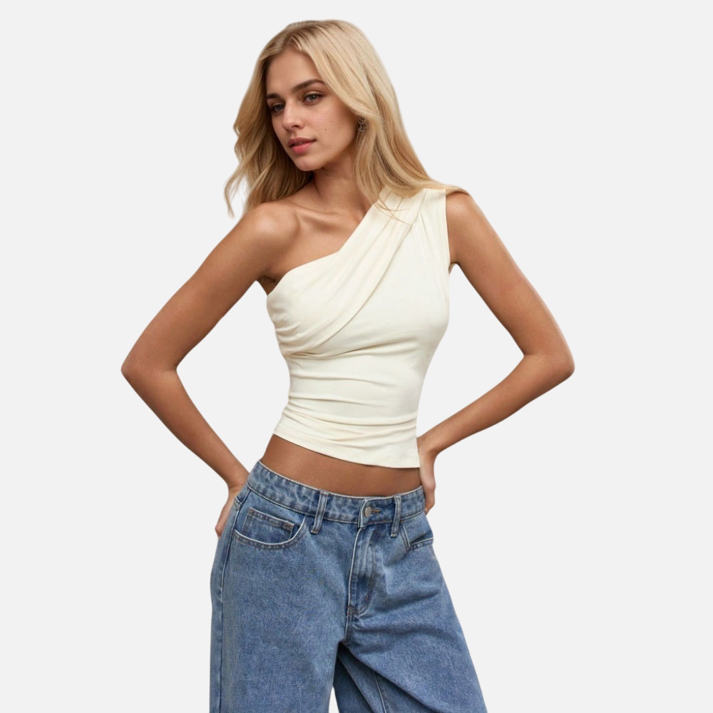 Sierra Slant Off-Shoulder Top Country in My Heart