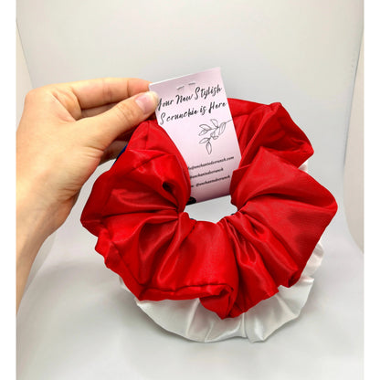 Silk Red, White, & Blue Scrunchie Trio Enchanted Scrunch