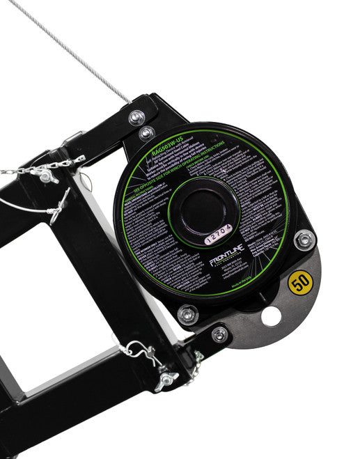 Frontline DAN75RA-US Patriot Confined Space Davit with 50' 3-Way Retrieval System - Made in USA VM Hardware