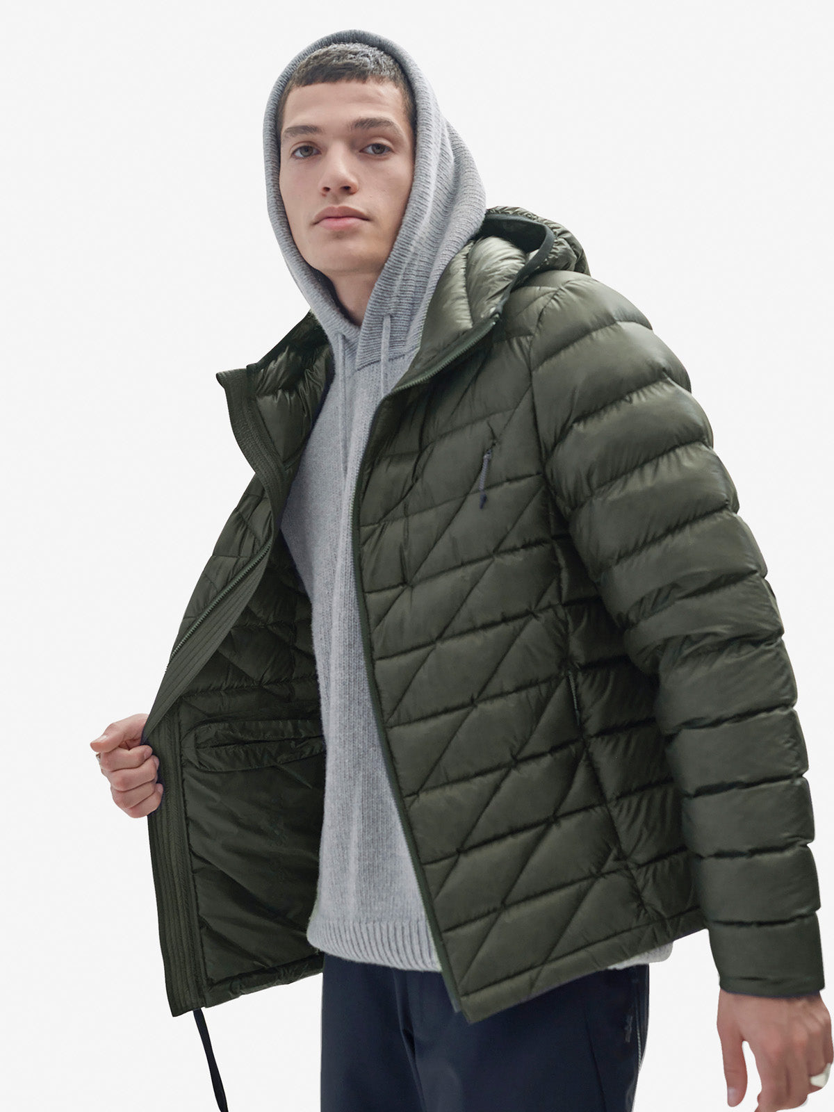 Packable Down Jacket - Stone Green Holden Outerwear