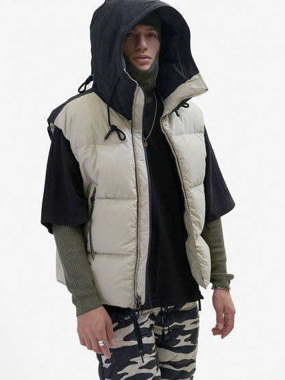 Hooded Down Vest - Canvas Holden Outerwear