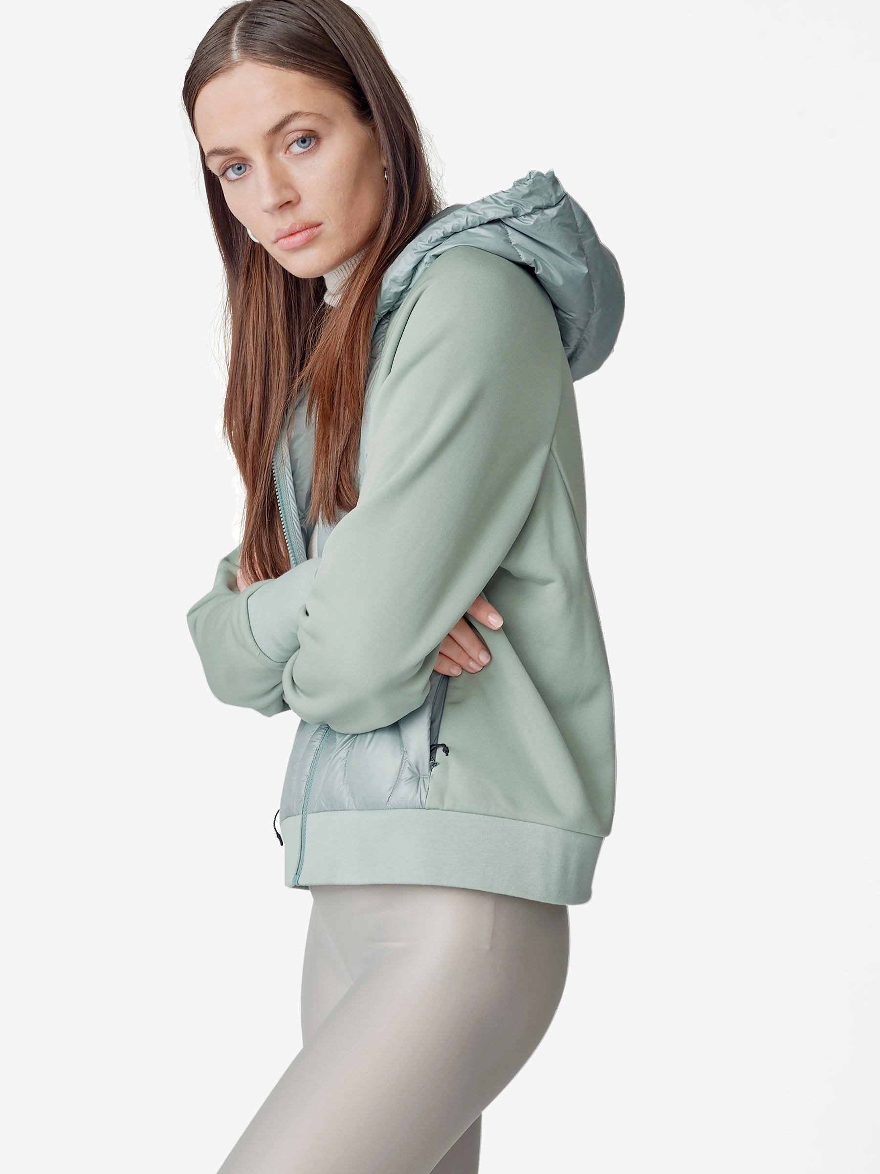 Down Zip Hoodie - Slate Gray Holden Outerwear