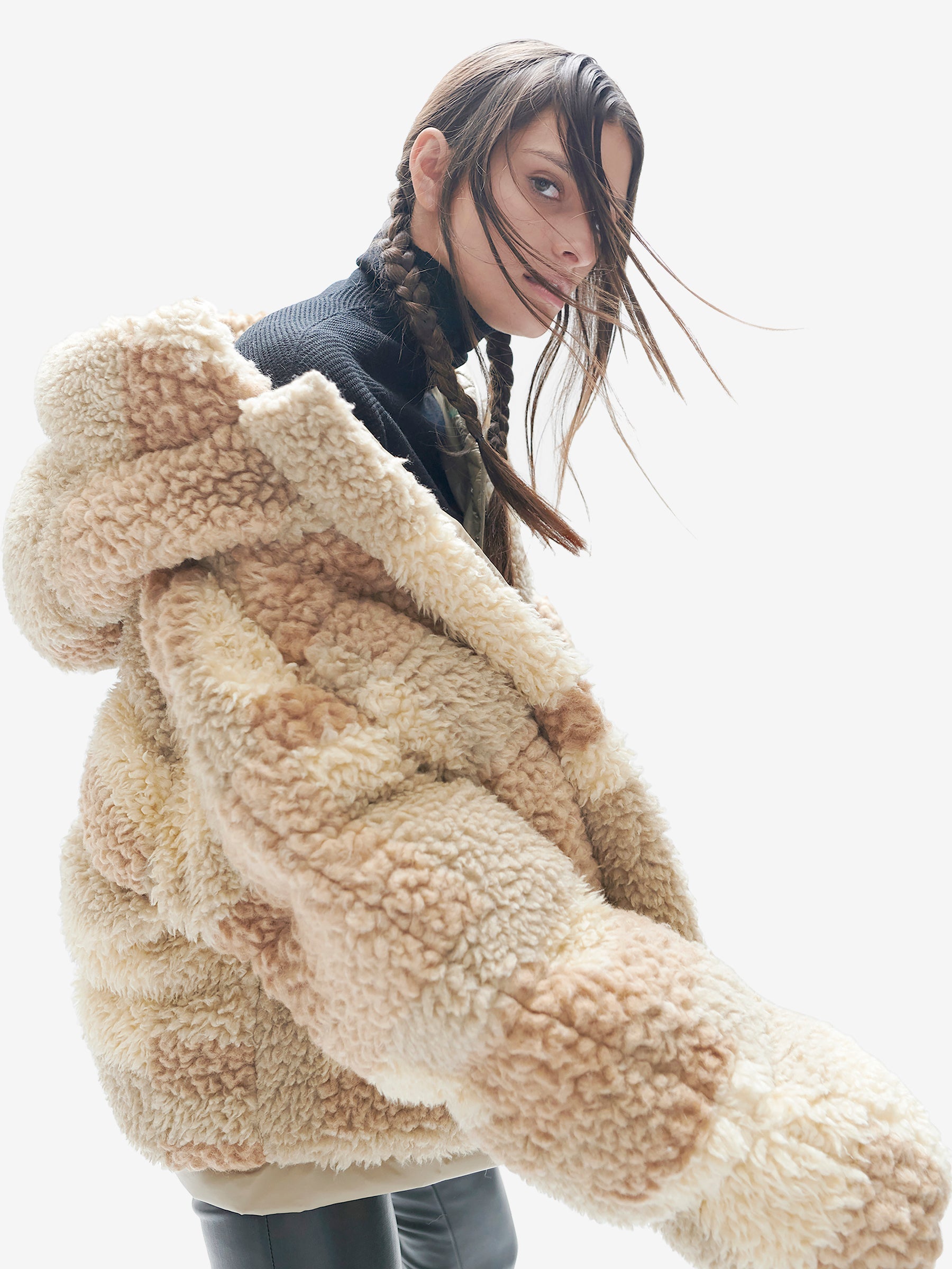 Sherpa Down Puffer - Natural Mix Holden Outerwear