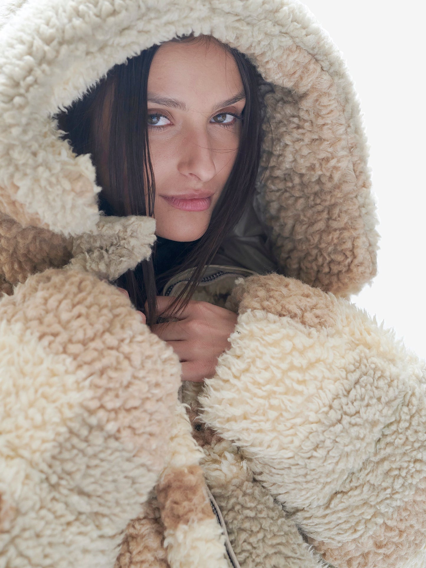 Sherpa Down Puffer - Natural Mix Holden Outerwear
