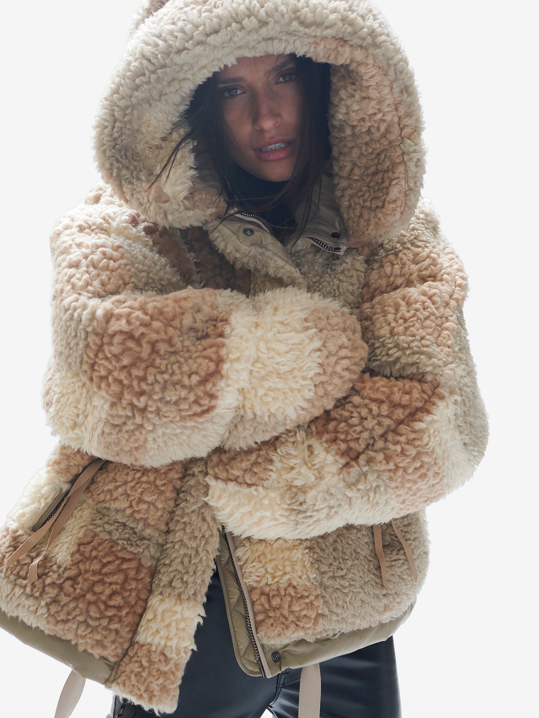 Sherpa Down Puffer - Natural Mix Holden Outerwear