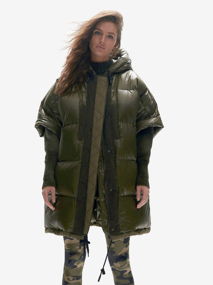 Long Down Vest - Olive Holden Outerwear