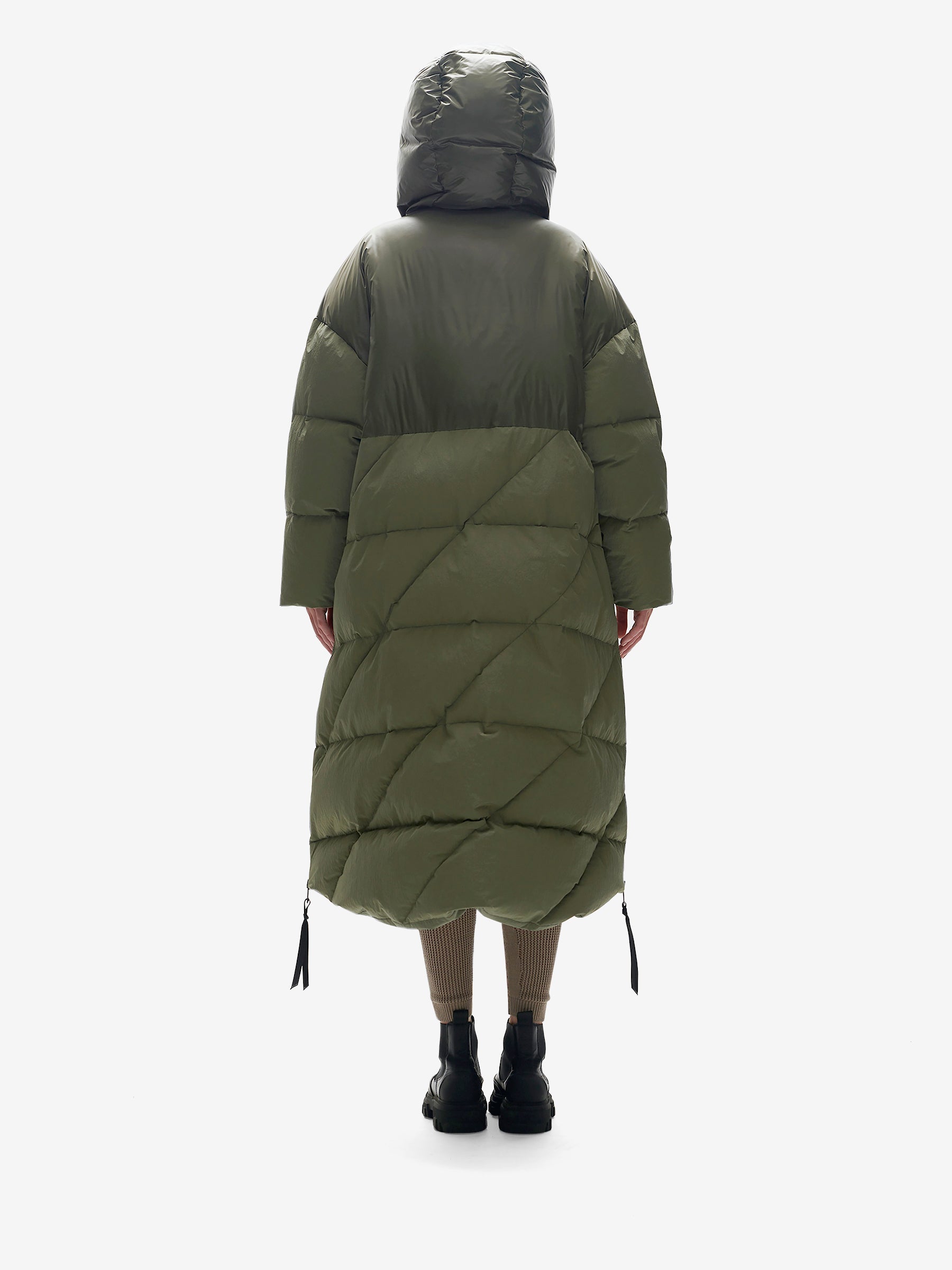 Long Down Puffer - Stone Green Holden Outerwear