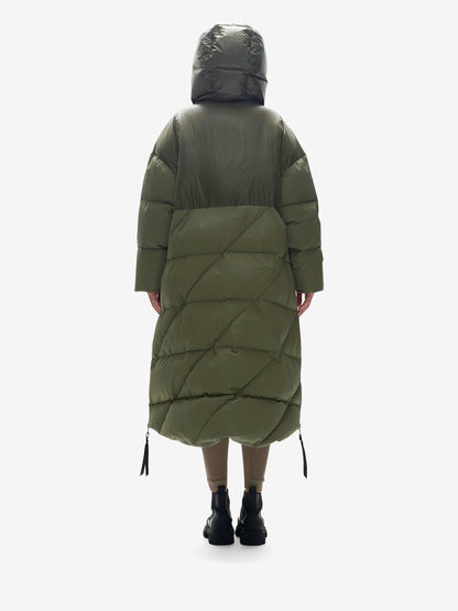 Long Down Puffer - Stone Green Holden Outerwear