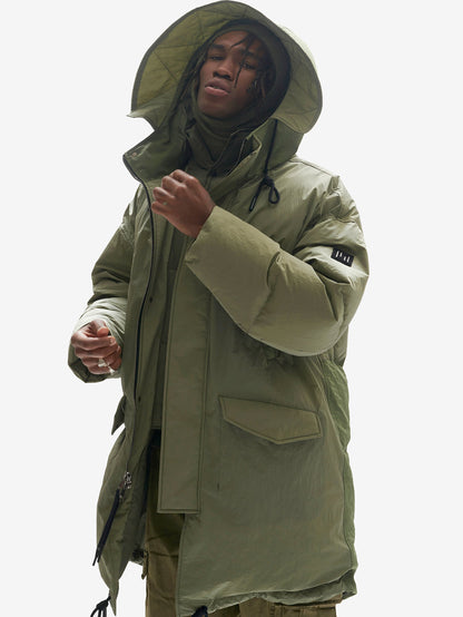 Long Down Puffer - Stone Green Holden Outerwear