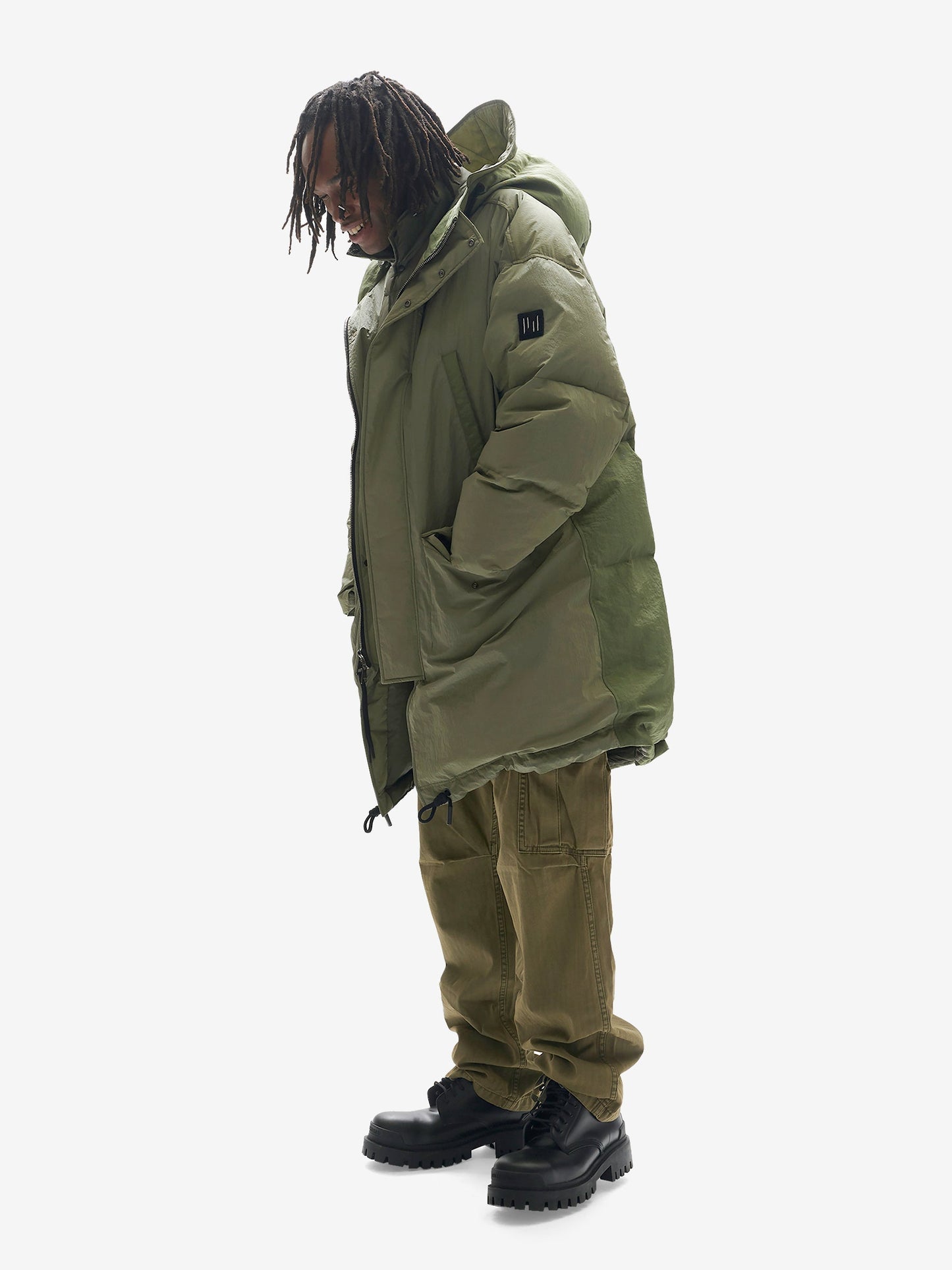 Long Down Puffer - Stone Green Holden Outerwear