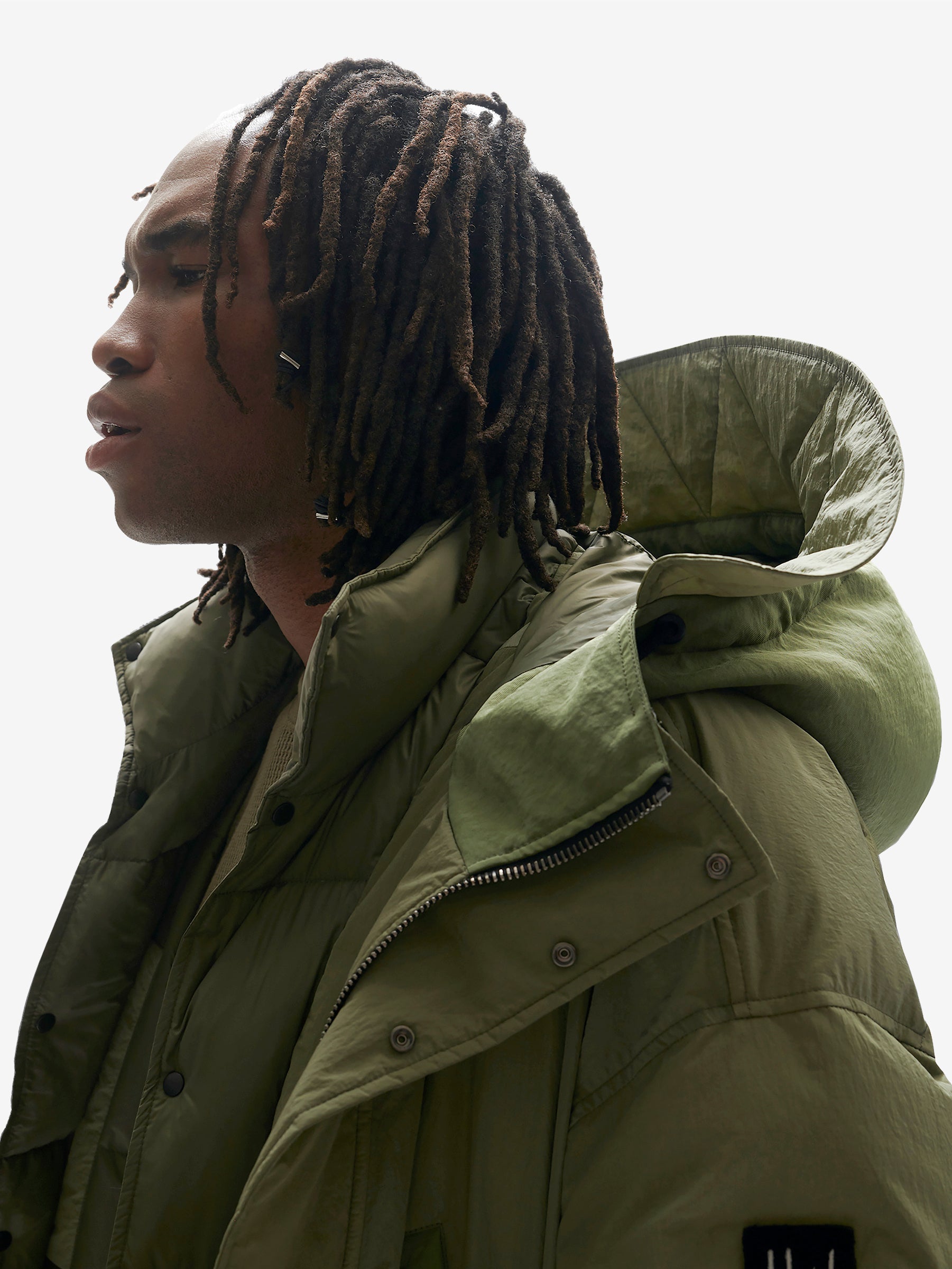 Long Down Puffer - Stone Green Holden Outerwear
