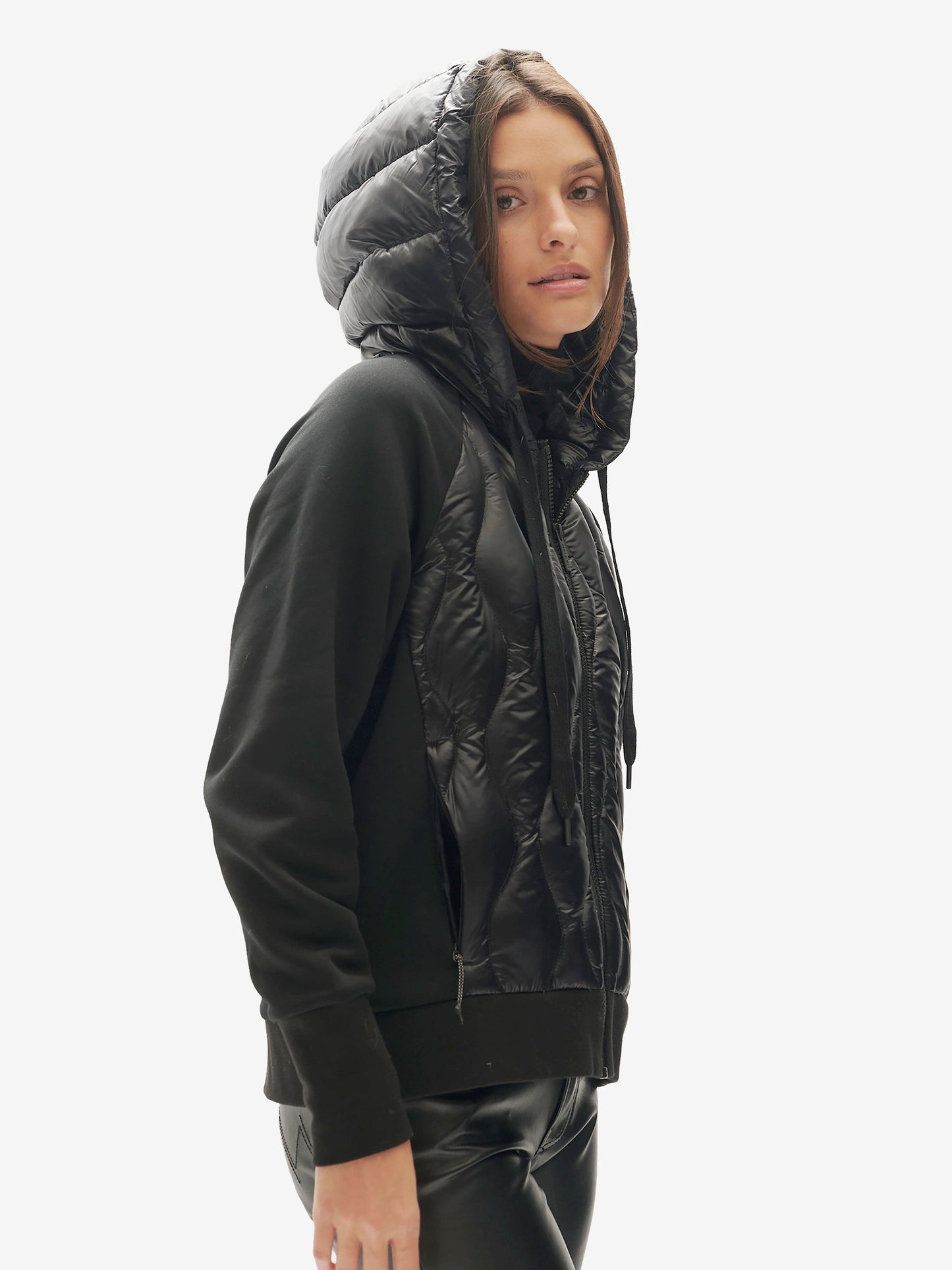 Down Zip Hoodie - Black Holden Outerwear