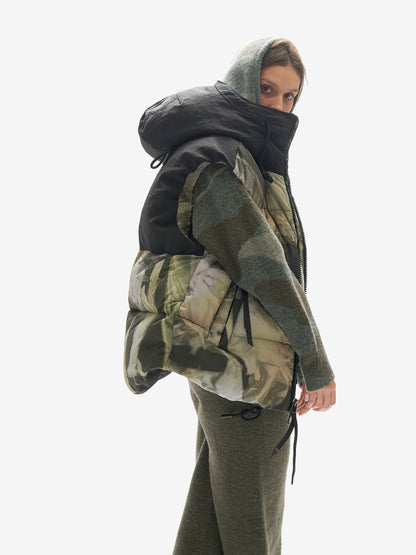 Hooded Down Vest - Rekall Tie Holden Outerwear