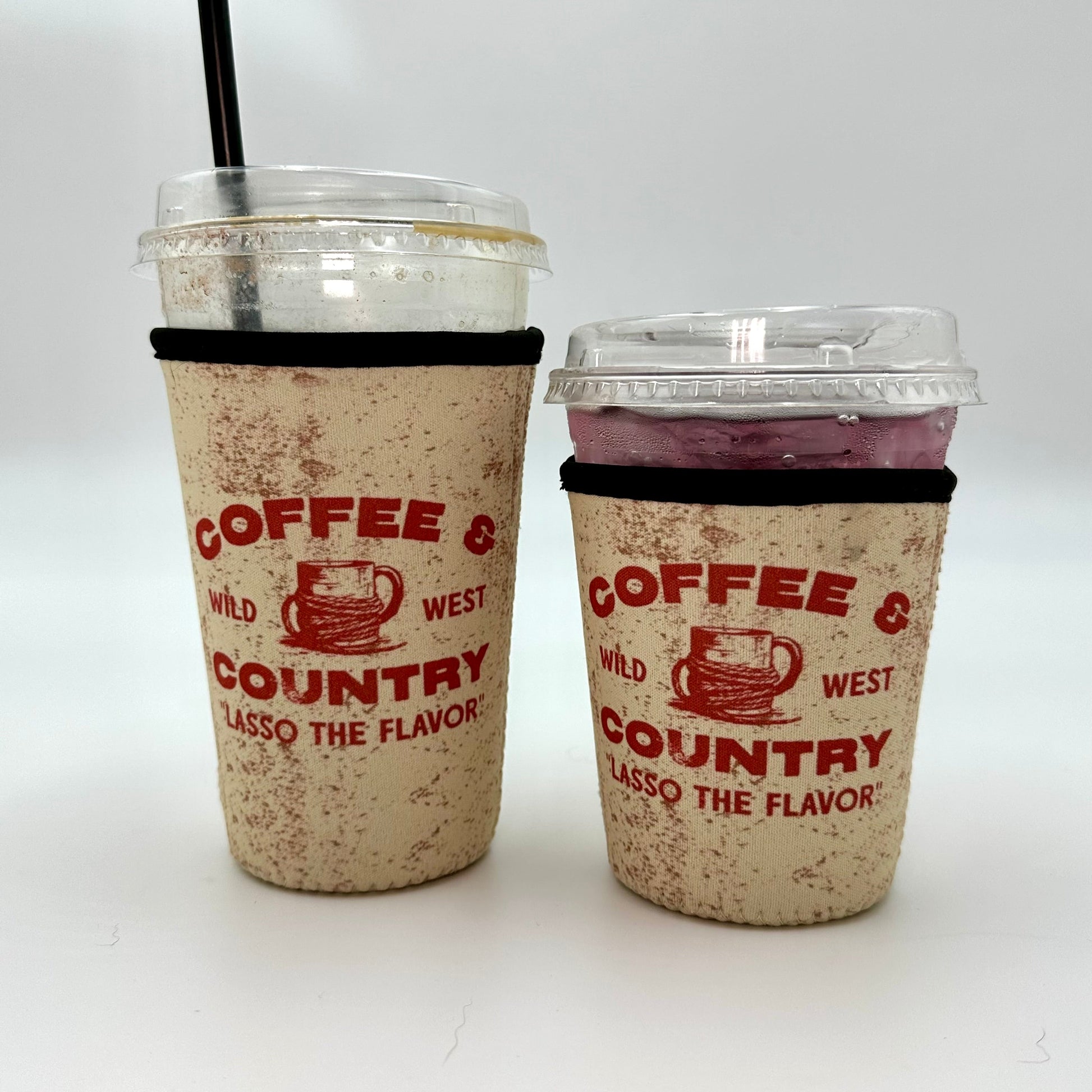 Coffee and Country Iced Coffee Koozie BashDesignsCo