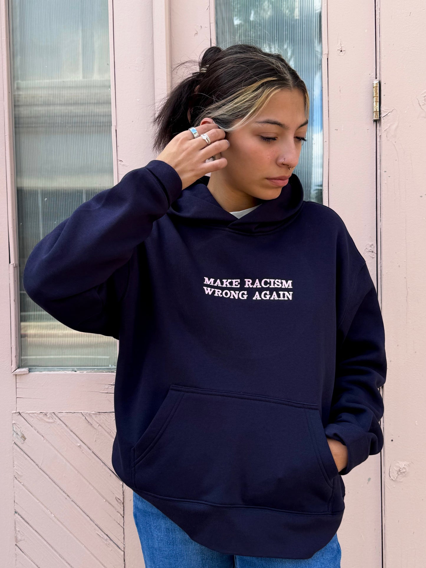 Anti-Rac*sm Navy Sweatshirt JZD