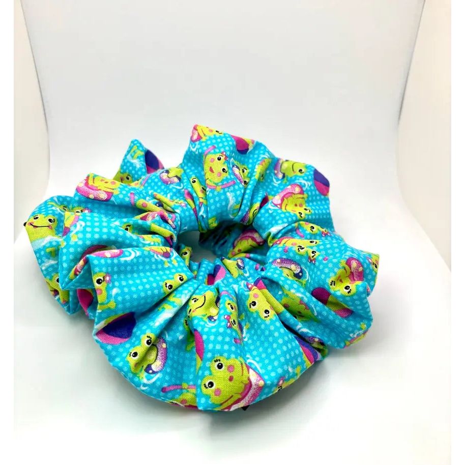Swimming Frogs Summer Scrunchie Enchanted Scrunch