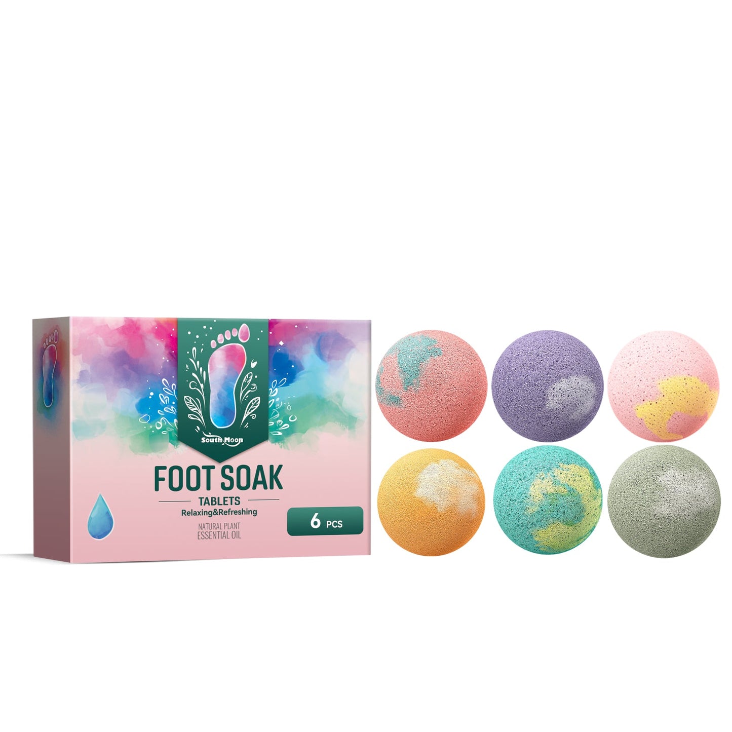 Aromatherapy Foot Bath Ball Anti-Cracking Peeling Clean And Moisturize Foot Repair Heel Foot Bath Ball