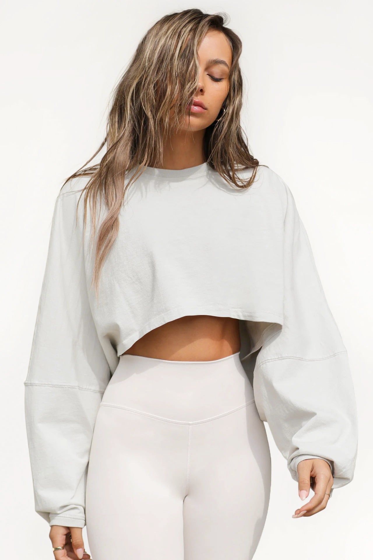 Active Comfort Long Sleeved Sweatshirt Crop Top Country in My Heart
