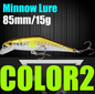 AFISHLURE Fishing Lure Wobblers Trout  85mm/15g Minnow  Hard Baits Iscas Artificial Pesca Leurre