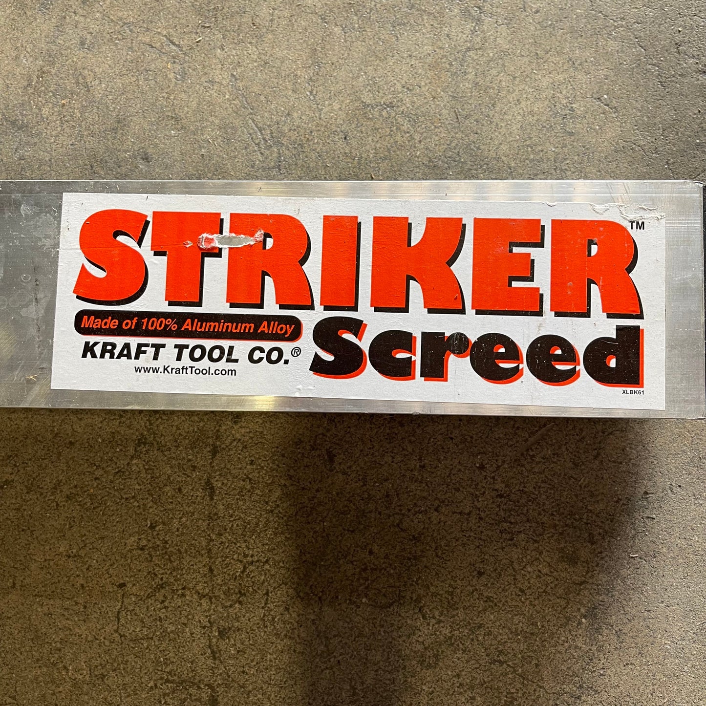 KRAFT TOOL CO. Striker Screed 192”x3-1/2”x1-1/2” ALUMINUM CC612AL PayWut