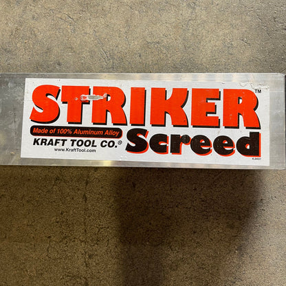 KRAFT TOOL CO. Striker Screed 192”x3-1/2”x1-1/2” ALUMINUM CC612AL PayWut