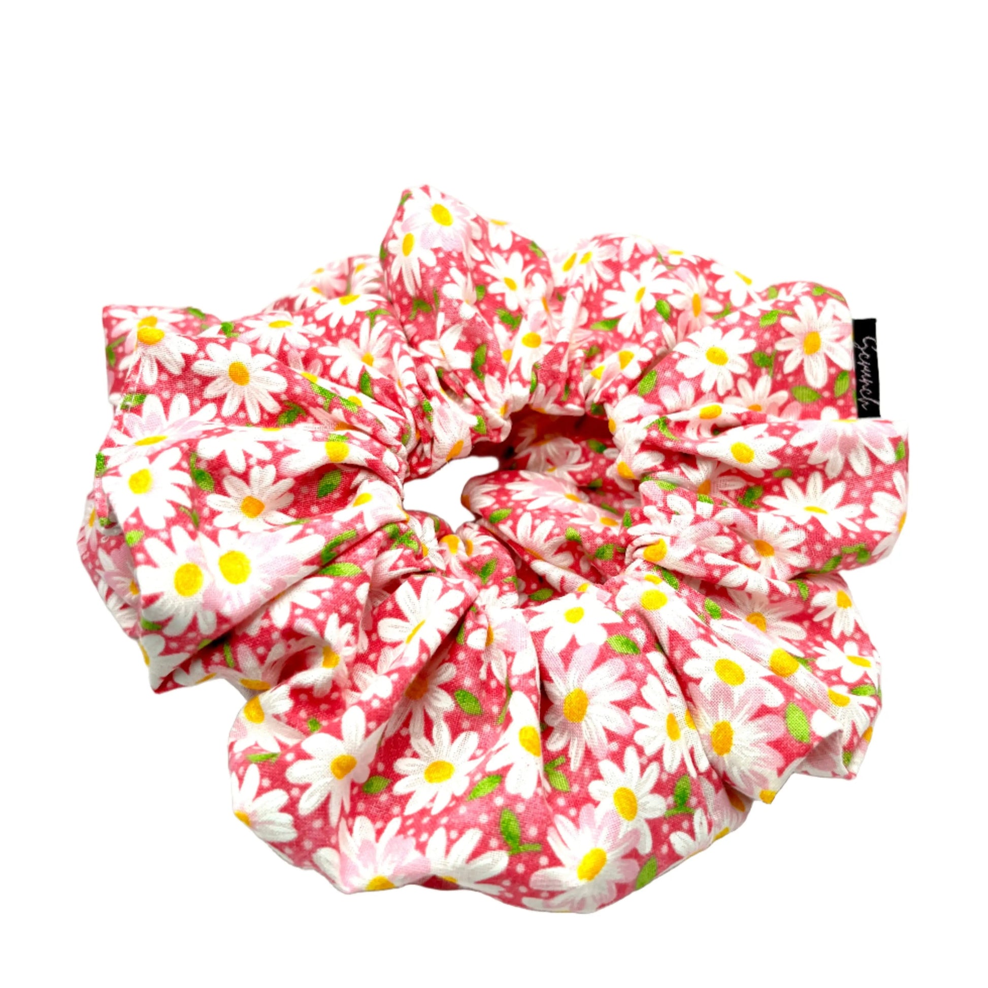Pink Daisy Summer Scrunchie Enchanted Scrunch
