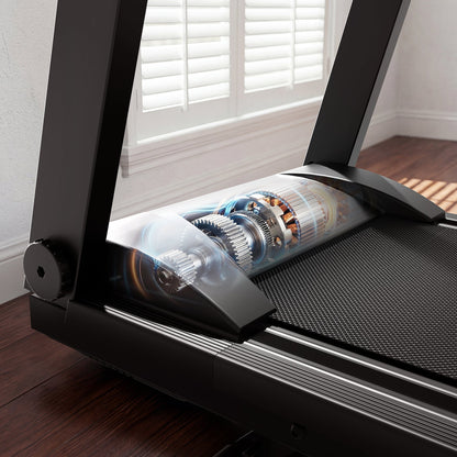 DeerRun All-New 2026 A1 Pro Move+ Smart Foldable Treadmill with 6% Incline & NFC | 350 lbs, 10 mph, Black DeerRun®