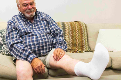 Men's Cotton Diabetic Ankle Socks (6 Pair) DSC