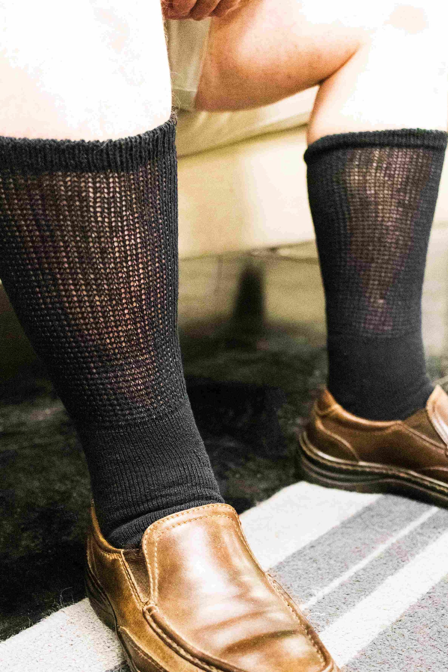 Men's Ultra-Soft Upper Calf Diabetic Socks (4 Pair) DSC