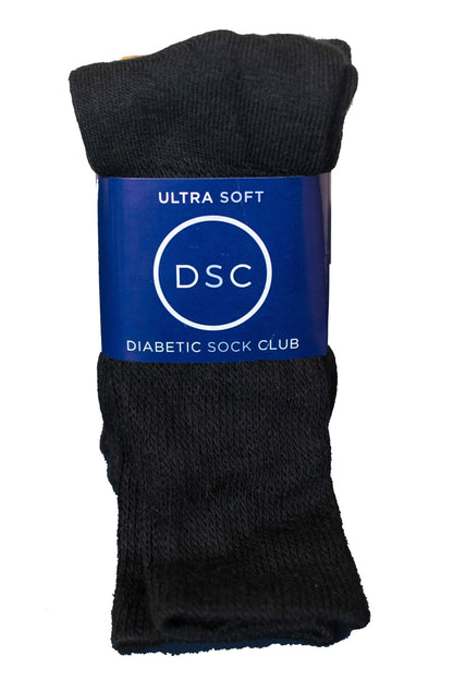 Men's Ultra-Soft Upper Calf Diabetic Socks (4 Pair) DSC