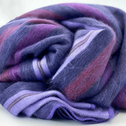 Alpaca Bed Blanket - Striped Purely Alpaca