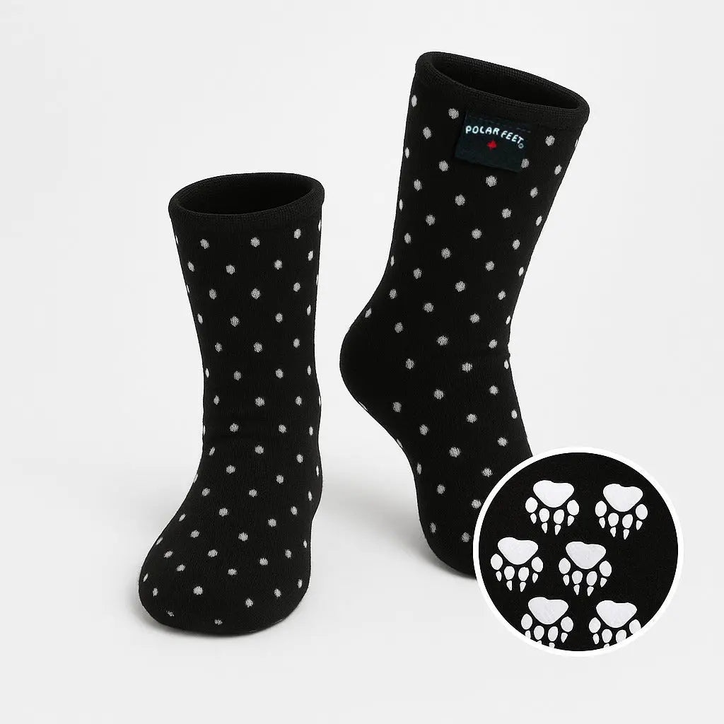 Kids' Nonskid Fleece Socks - Domino Polar Feet® LLC