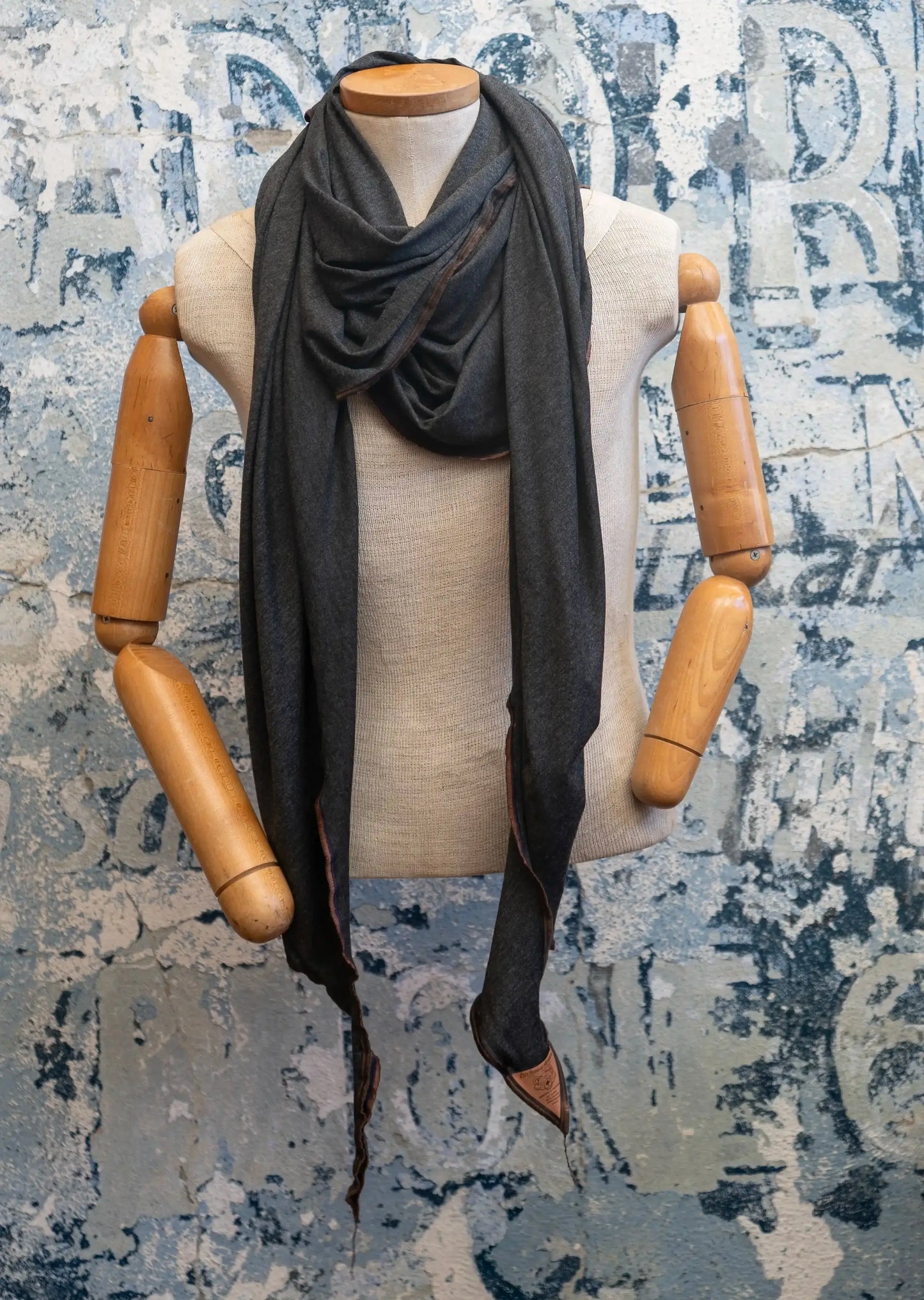 Smokey Grey Snuggle Scarf Late Sunday Afternoon