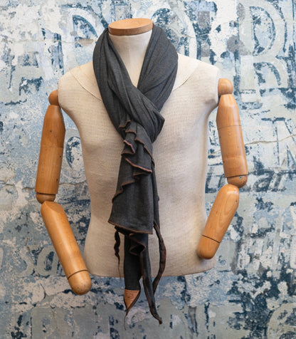 Smokey Grey Snuggle Scarf Late Sunday Afternoon