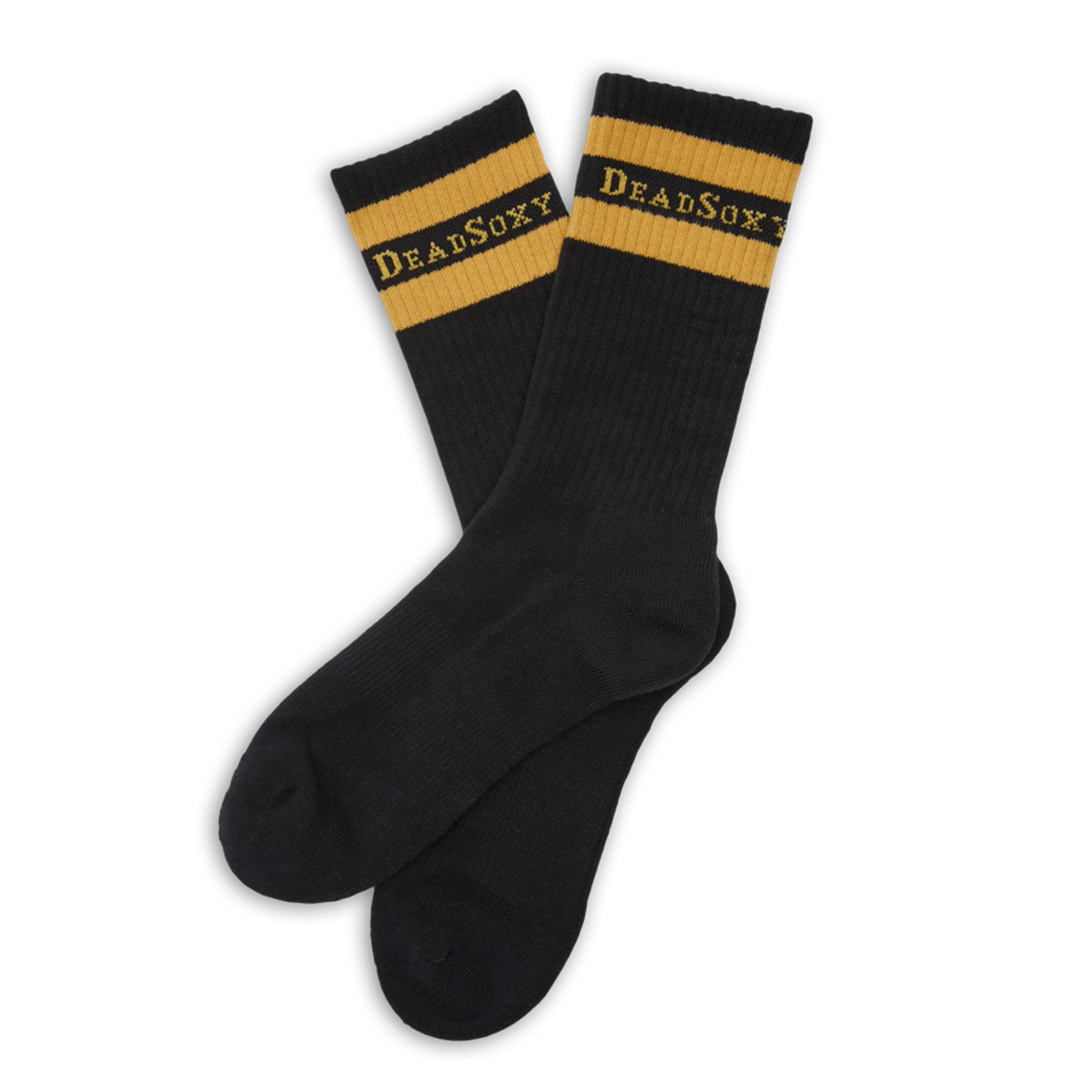 Branded Casual Crew Socks - Black DeadSoxy