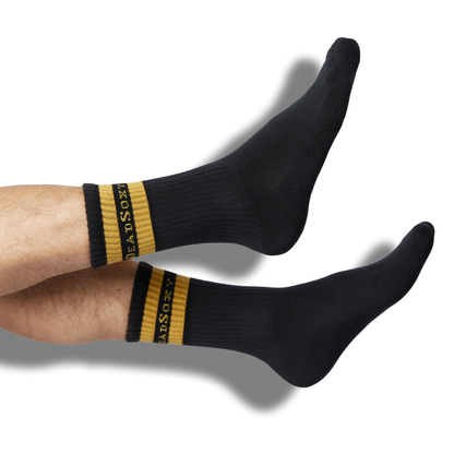 Branded Casual Crew Socks - Black DeadSoxy