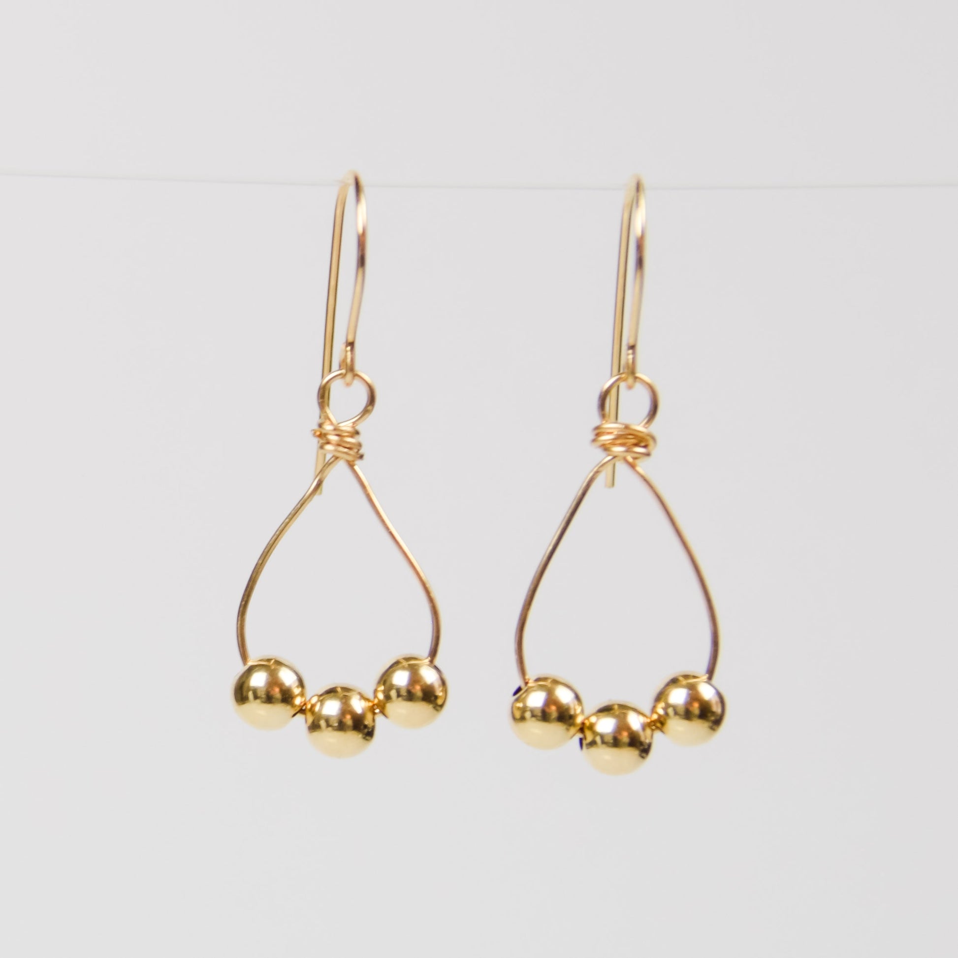 Golden Tears Earrings Emily Anne Designs LLC